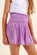 Iridescent Swing Short, Lilac